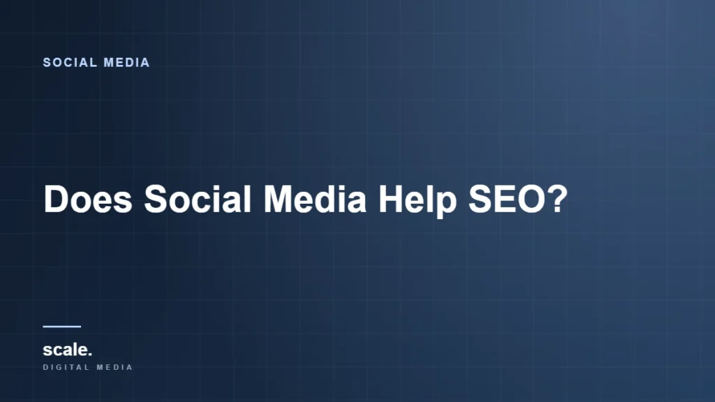 Does Social Media Help SEO?