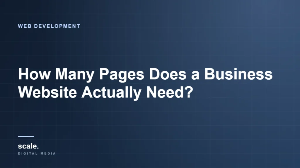 How Many Pages Does a Business Website Actually Need?